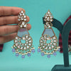 Light Purple Color Kundan Earrings (KDE1026LPRP)