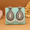 Magenta Color Kundan Earrings (KDE1033MNT)