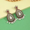 Magenta Color Kundan Earrings (KDE1033MNT)