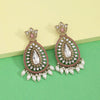 Pink Color Kundan Earrings (KDE1033PNK)