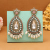 Pink Color Kundan Earrings (KDE1033PNK)