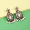 Purple Color Kundan Earrings (KDE1033PRP)