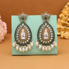 Rama Green Color Kundan Earrings (KDE1033RGRN)