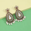 Rani Color Kundan Earrings (KDE1033RNI)