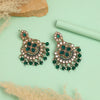 Green Color Kundan Earrings