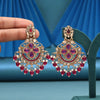 Rani Color Kundan Earrings