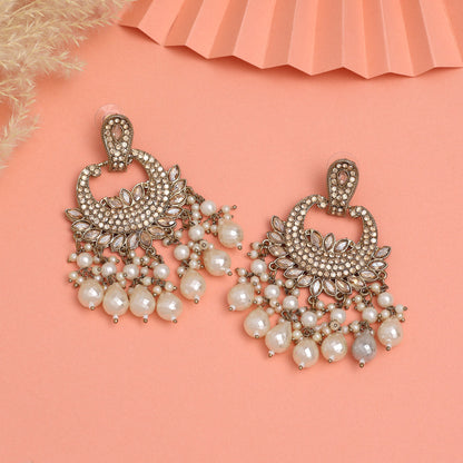Gold Color Kundan Earrings