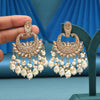 Gold Color Kundan Earrings