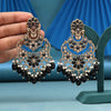 Black Color Kundan Earrings