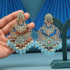 Firozi Color Kundan Earrings