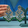 Green Color Kundan Earrings