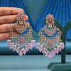 Light Purple Color Kundan Earrings