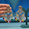 Multi Color Kundan Earrings