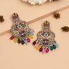 Multi Color Kundan Earrings