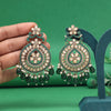 Green Color Pakistani Kundan Earrings