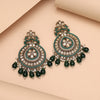 Green Color Pakistani Kundan Earrings