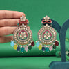 Multi Color Pakistani Kundan Earrings