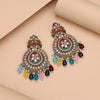 Multi Color Pakistani Kundan Earrings