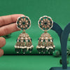 Green Color Kundan Earrings