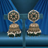 Green Color Kundan Earrings