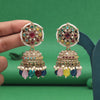 Multi Color Kundan Earrings