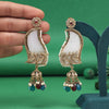 Multi Color Mother Of Pearl Kundan Earrings