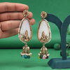 Multi Color Mother Of Pearl Kundan Earrings