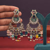 12 Pairs Assorted Color And Design Kundan Earrings Combo (KDE113CMB)