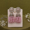 Pink Color Kundan Earrings (KDE882PNK)