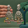 Pink Color Kundan Earrings (KDE926PNK)