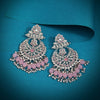 Pink Color Kundan Earrings (KDE930PNK)