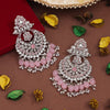 Pink Color Kundan Earrings (KDE930PNK)