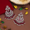 Rani Color Kundan Earrings (KDE930RNI)