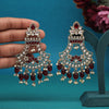 Maroon Color Kundan Earrings (KDE937MRN)