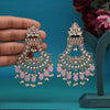 Pink Color Kundan Earrings (KDE937PNK)