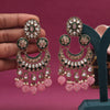 Pink Color Kundan Earrings (KDE938PNK)