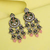 Pink Color Kundan Earrings (KDE941PNK)