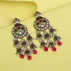 Rani Color Kundan Earrings (KDE941RNI)