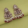 Maroon Color Kundan Earrings (KDE952MRN)