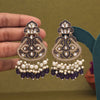 Purple Color Kundan Earrings (KDE952PRP)