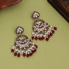 Maroon Color Kundan Earrings (KDE953MRN)