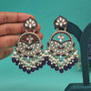 Purple Color Kundan Earrings (KDE953PRP)