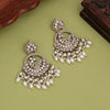 White Color Kundan Earrings (KDE953WHT)