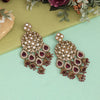 Light Purple Color Kundan Earrings (KDE959LPRP)