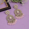 Pink Color Kundan Earrings (KDE963PNK)