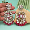 Rani Color Kundan Earrings (KDE963RNI)