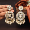 White Color Kundan Earrings (KDE963WHT)