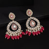 Rani Color Kundan Earrings (KDE964RNI)