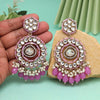 Light Purple Color Kundan Earrings (KDE965LPRP)