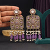 Light Purple Color Kundan Earrings (KDE966LPRP)